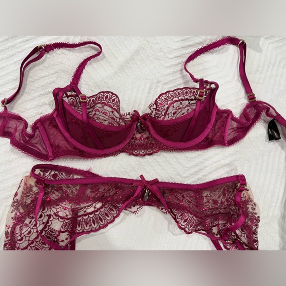 Honey Birdette Julie Matching 4 piece Lingerie Set - Picture 4 of 6